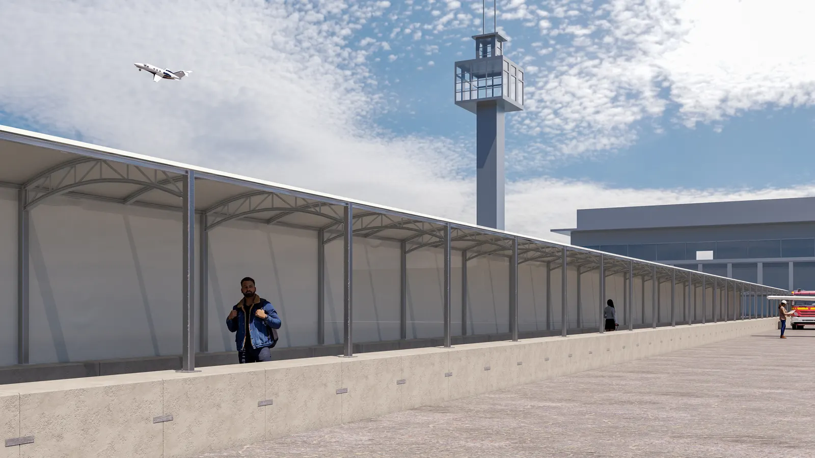 Engineered airside structure design at a regional airport